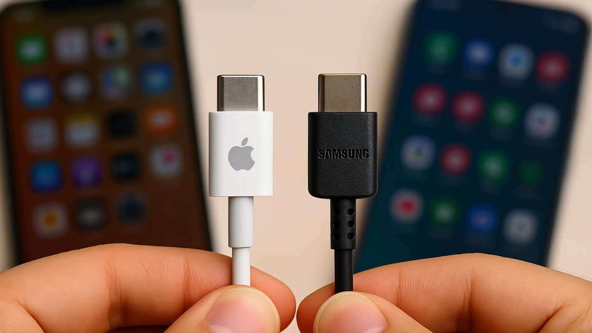 Diferencias entre los cables USB-C de Apple y Android: ¿se pueden usar juntos?