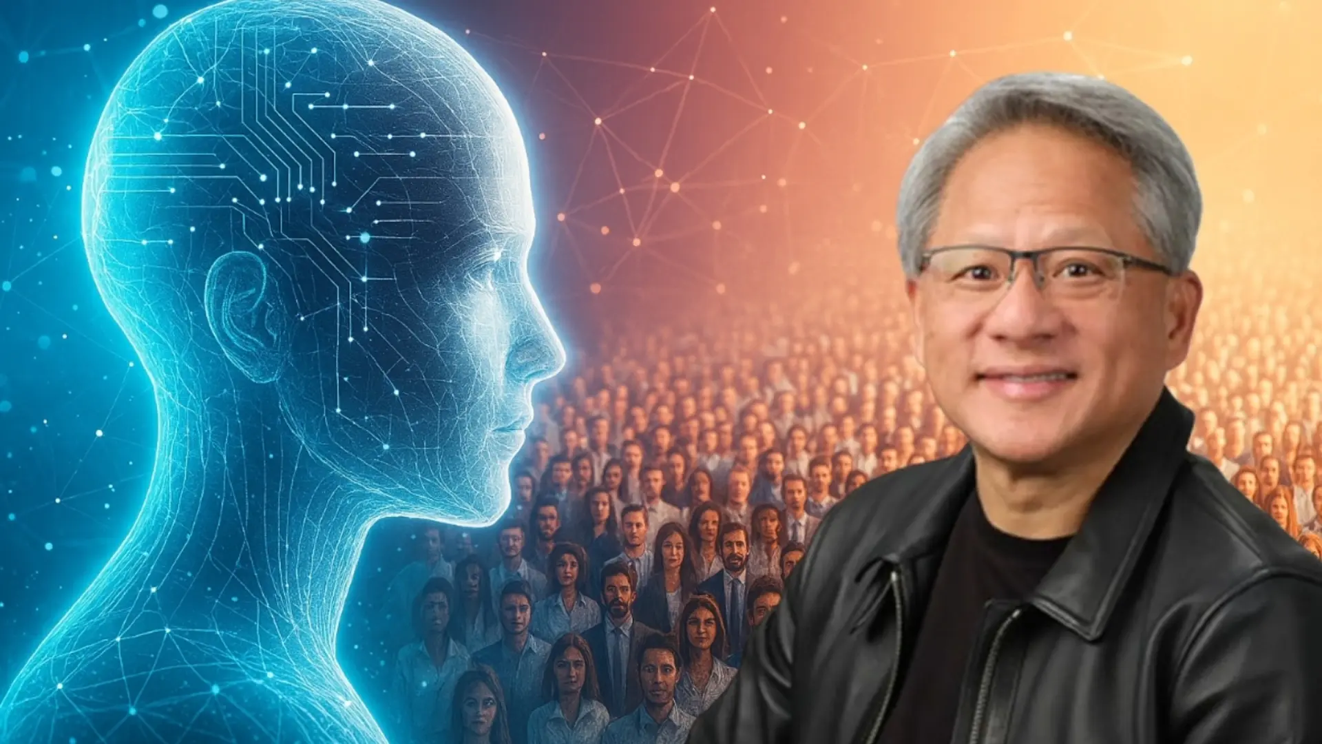 Jensen Huang y la simbiosis laboral: empleados biológicos y digitales