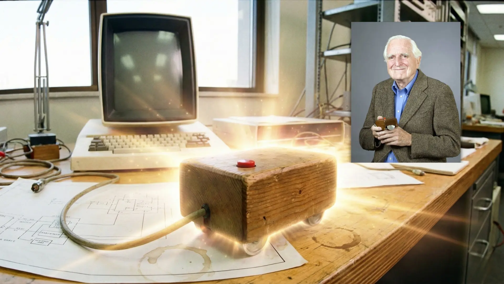 Douglas Engelbart, el defenestrado inventor del ratón de ordenador al que nadie conoce: «Me enviaron a Siberia»