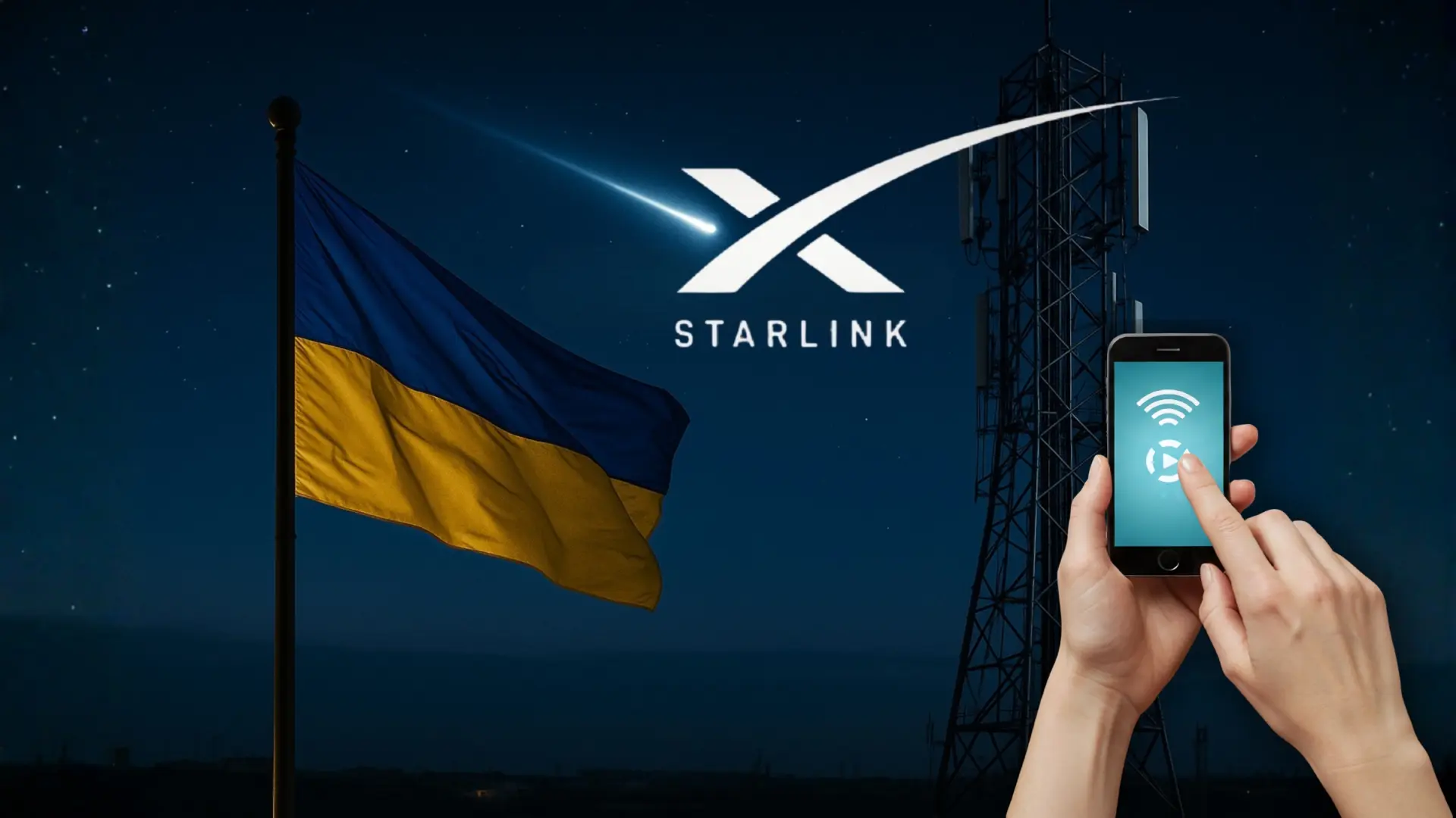 Ucrania, primer país de Europa en ofrecer servicio de telefonía móvil "directo a celda" a través de Starlink