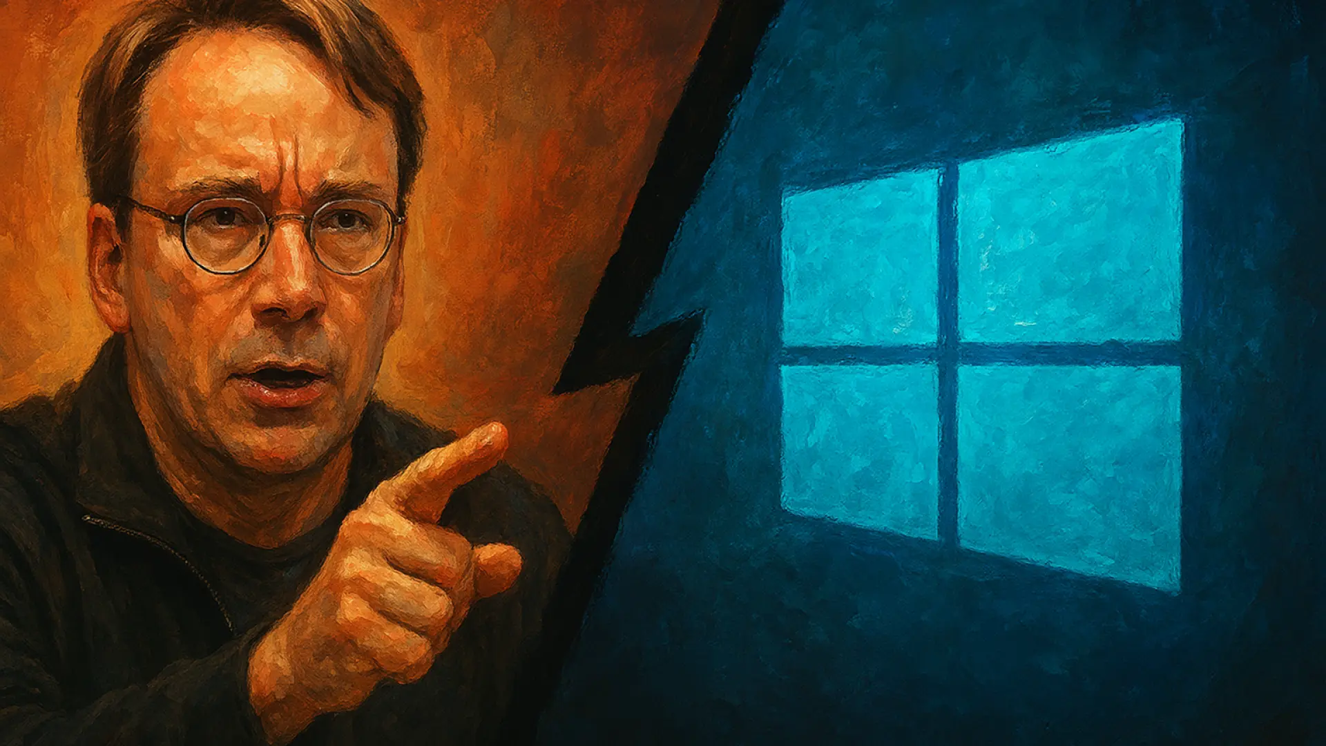 Linus Torvalds, creador de Linux, defiende los pantallazos azules de la muerte de Windows: "No es un problema del software"