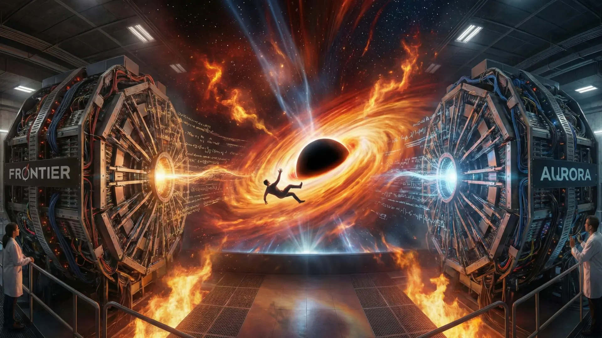 Los superordenadores más potentes del planeta simulan lo que te ocurriría si caes en un agujero negro: Frontier y Aurora te muestran el infierno