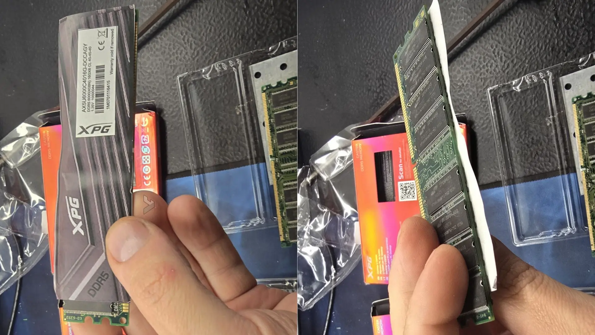 La crisis de la memoria RAM da paso a las estafas: compra memoria DDR5 en Amazon España y es DDR2 con un disipador de papel