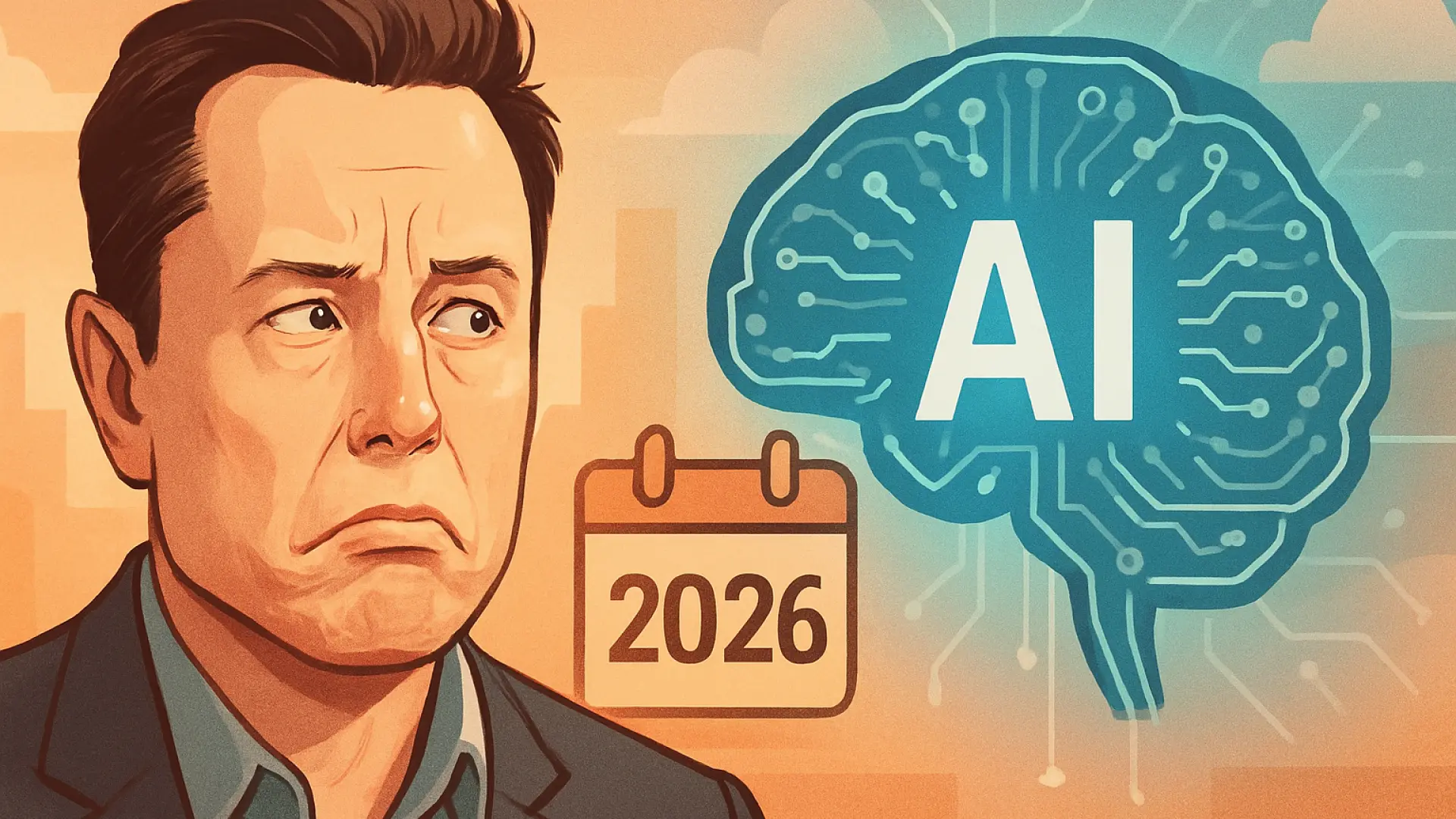 Elon Musk retrasa una vez más la llegada de la AGI, ahora hasta 2026