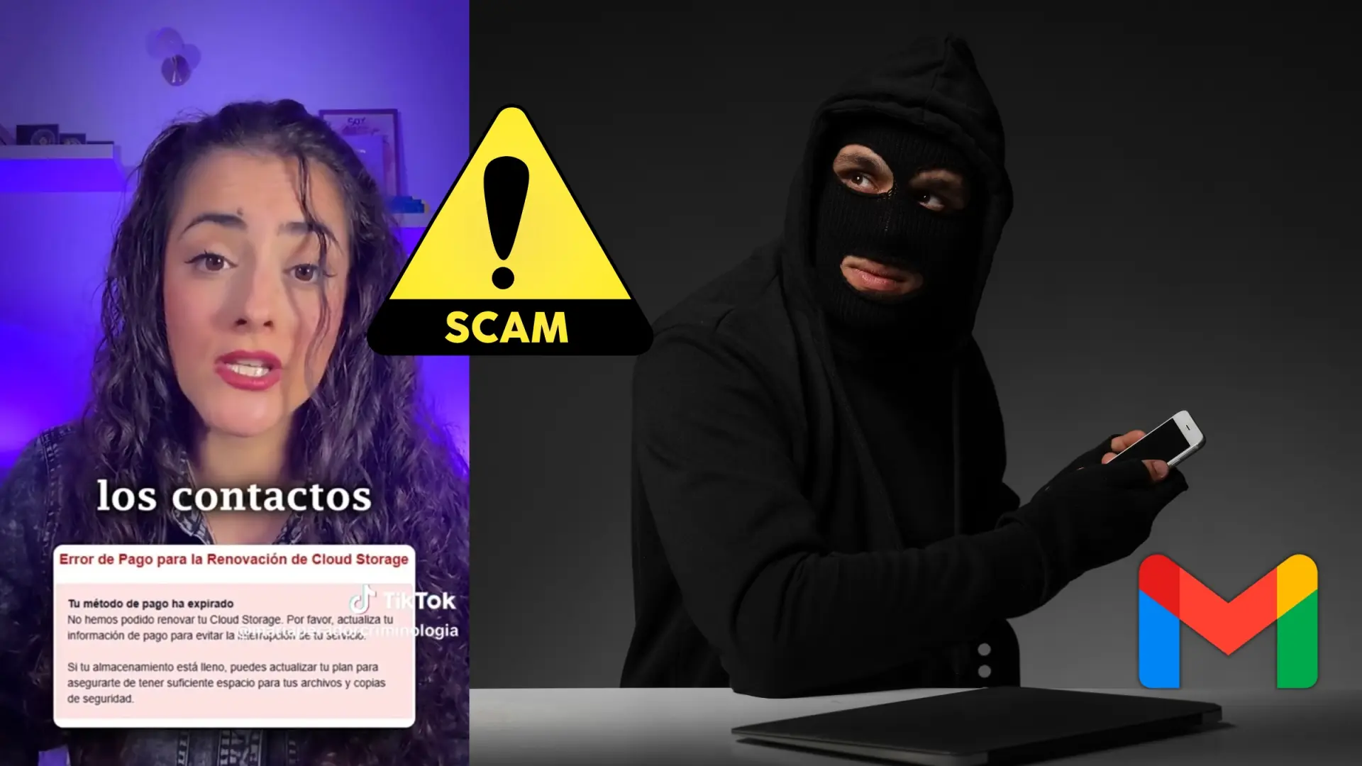 María Aperador: "Cuidado con esta estafa que puede llegar por Gmail"