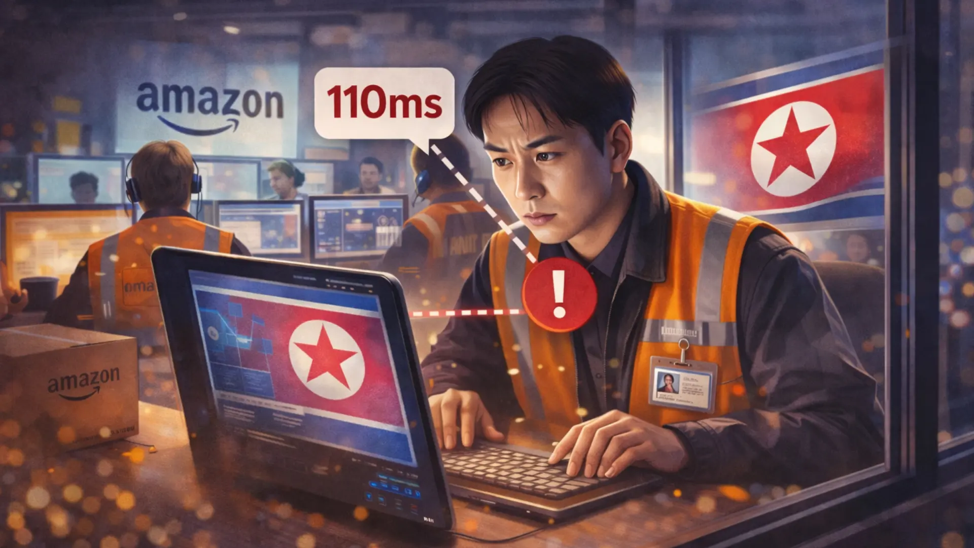 Un infiltrado de Corea del Norte en Amazon: detectado por un retraso de 110 milisegundos