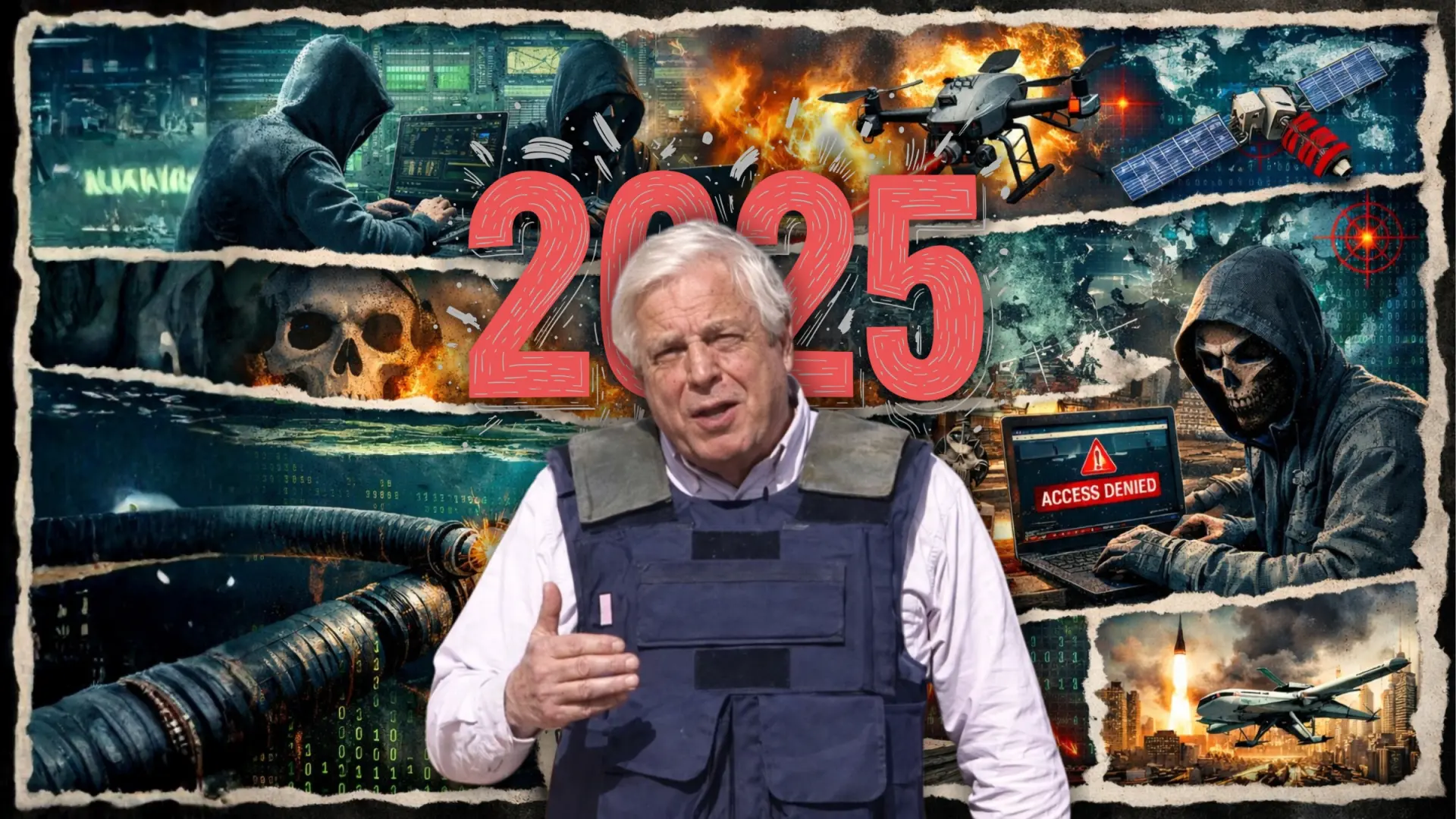 Este legendario corresponsal de guerra advierte: cables submarinos, hackers y drones, "nunca había visto un año tan peligroso como 2025"