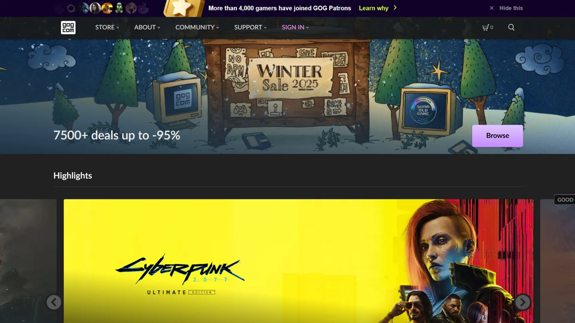 GoG, la popular tienda de PC, se separa de CD Projekt, creadores de Cyberpunk 2077, y su futuro económico es incierto