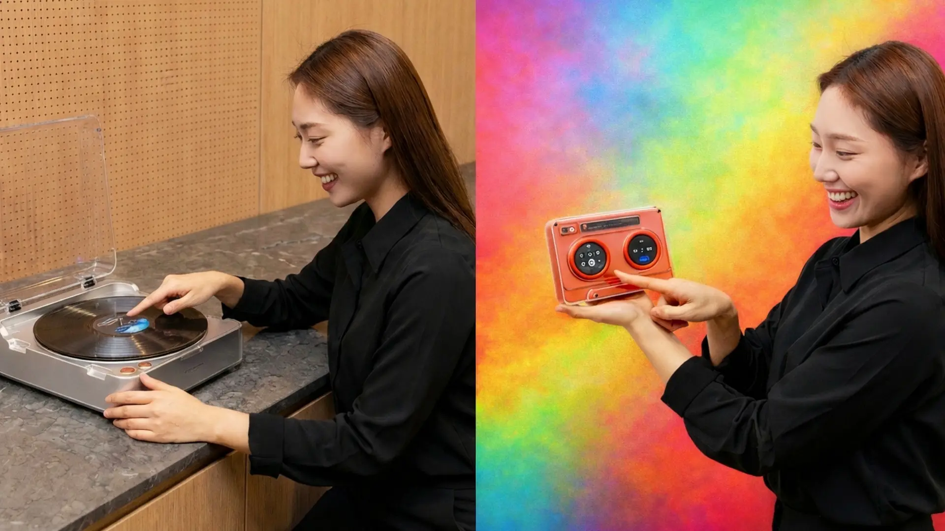 El renacimiento retrofuturista de Samsung en CES 2026: Tocadiscos y casetes con IA y pantalla OLED