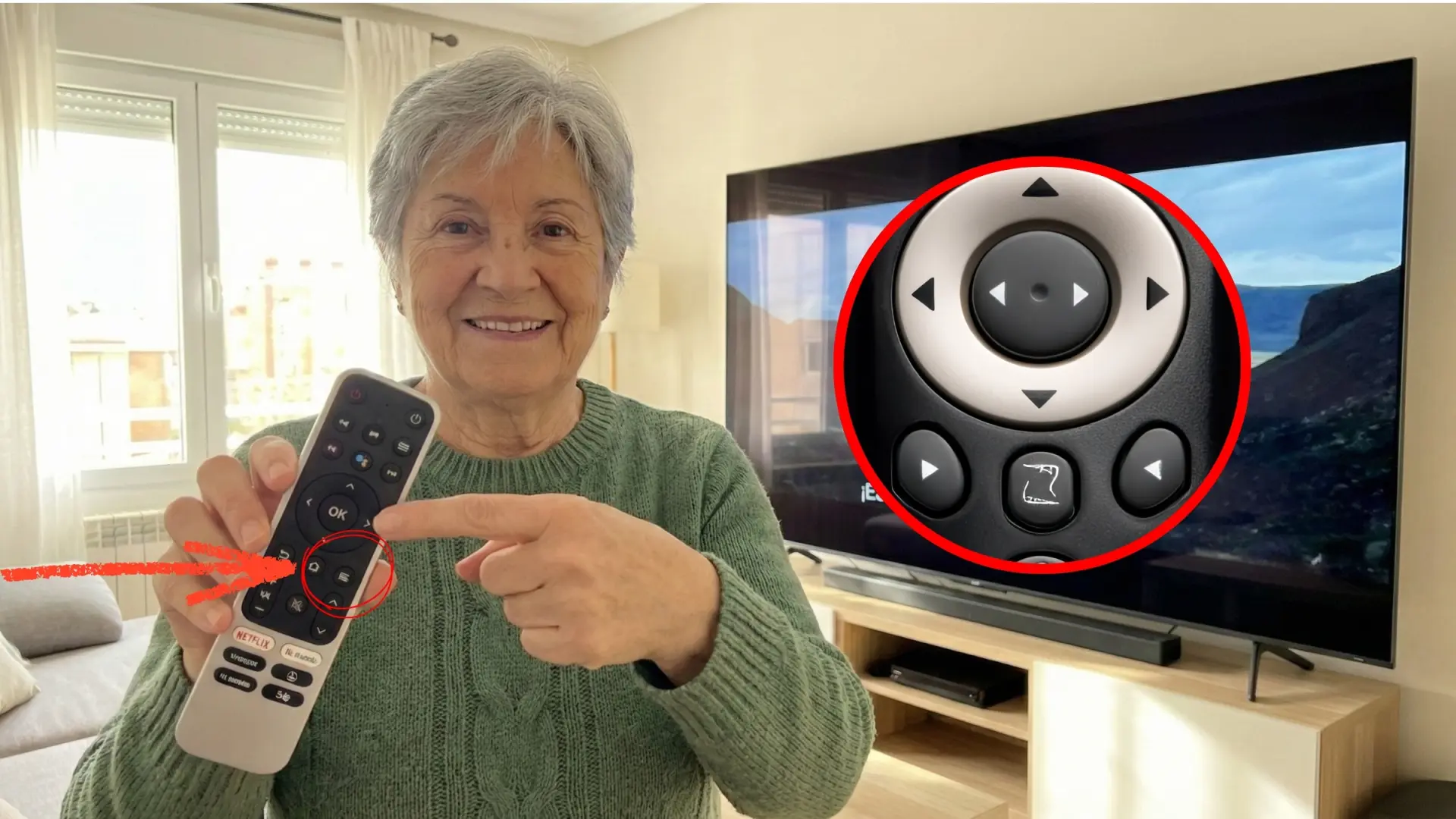 Este botón del Smart TV facilita mucho la vida a las personas mayores, aunque casi nadie lo conozca