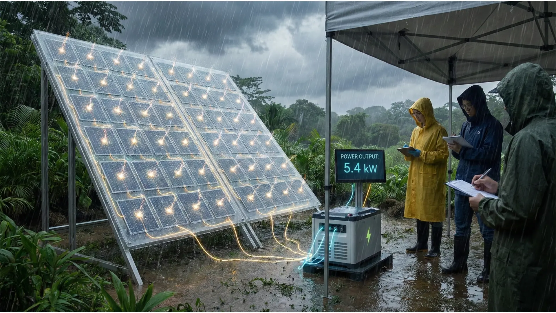 Avance científico: la lluvia se convierte en energía eléctrica
