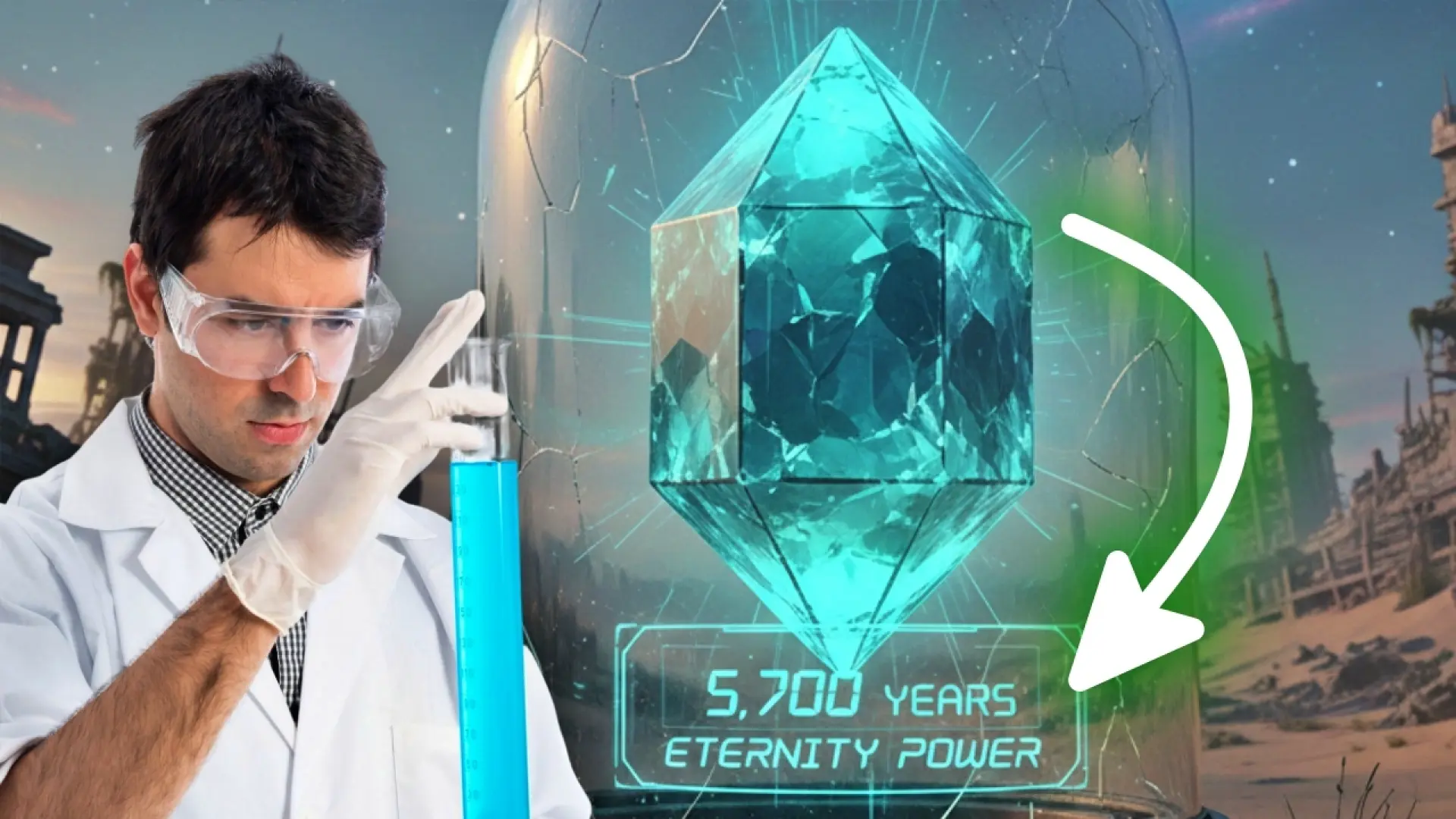 La batería nuclear de diamante: 5.700 años de autonomía sin recarga