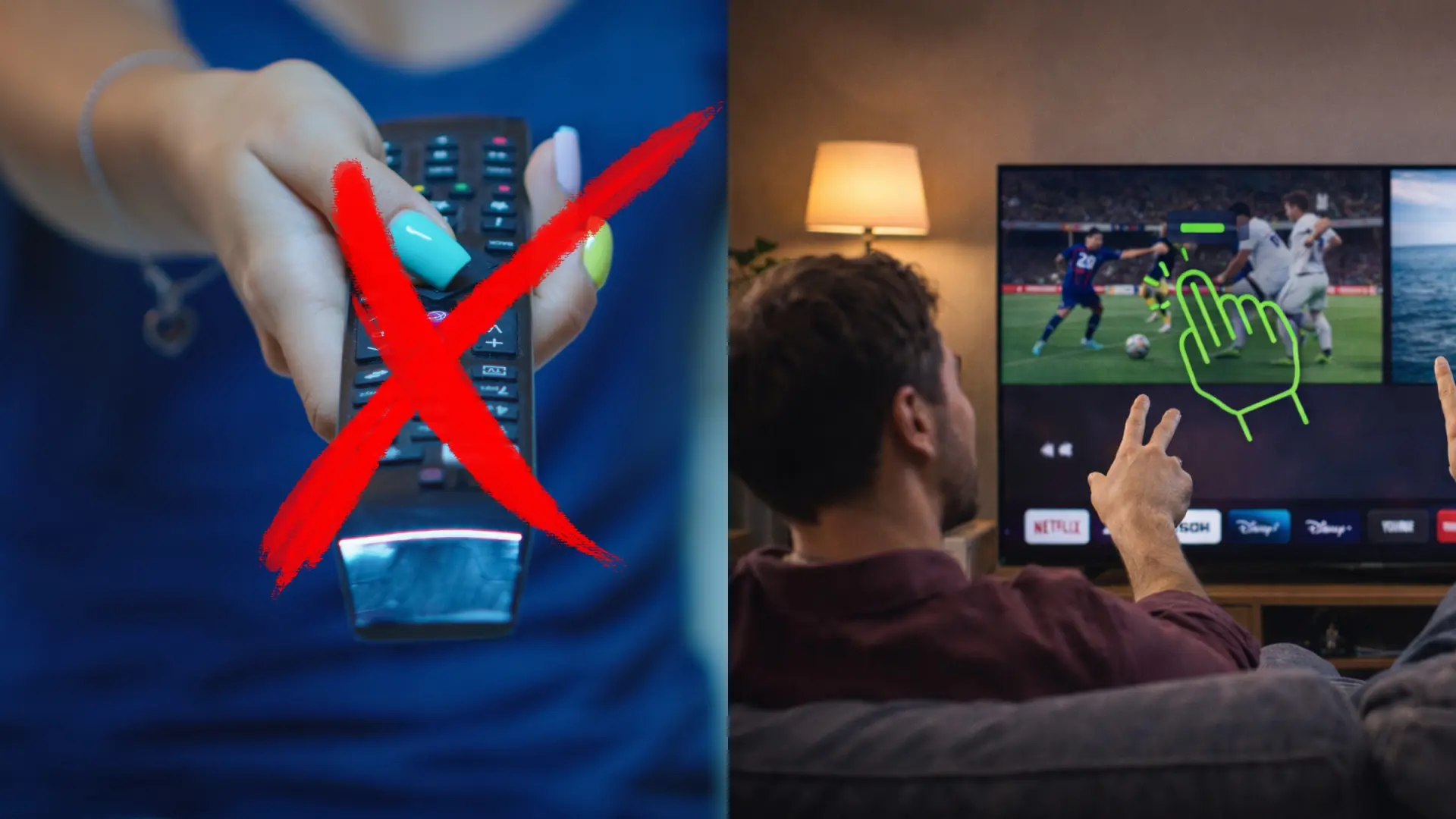 2026, el año del fin de los mandos a distancia para el televisor: ahora cualquiera que esté sentado frente al TV podrá cambiar de canal