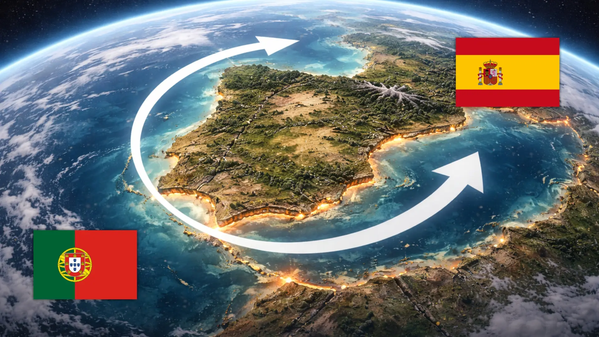 Un giro lento pero imparable: España y Portugal en movimiento geológico