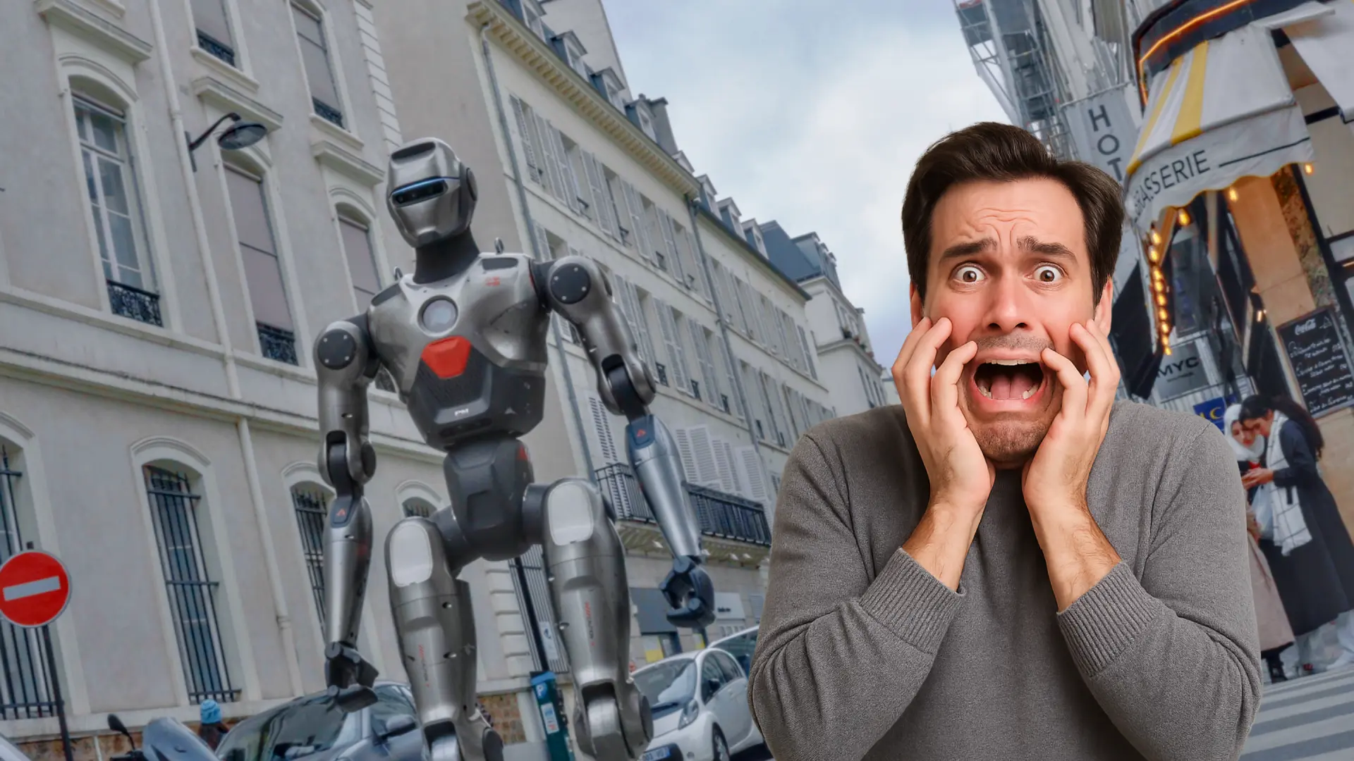 Así son los terroríficos robots humanoides que patrullan las calles en China