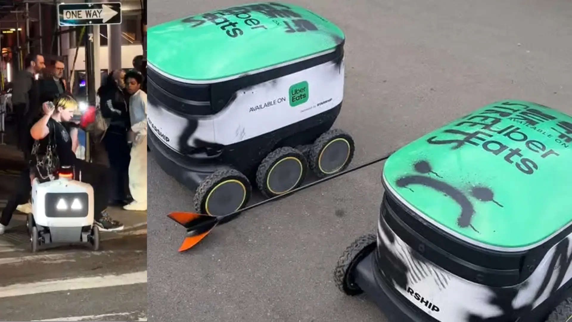 El vandalismo contra los robots de reparto se multiplica: 