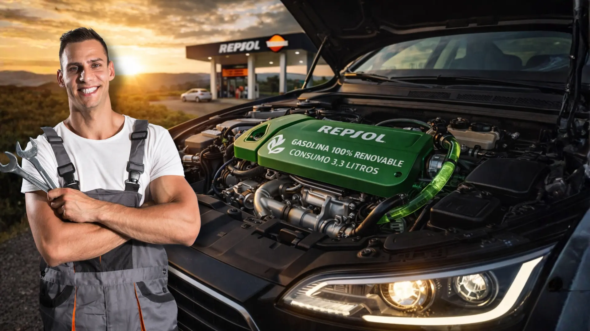 Repsol desarrolla un motor con gasolina 100% renovable y un consumo de combustible de solo 3,3 litros