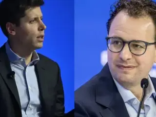Dario Amodei y Sam Altman.